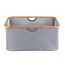 Wäschekorb 'Bahari' Polyester, Bambus grau faltbar 50 l