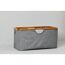 Wäschekorb 'Bahari' Polyester, Bambus grau faltbar 50 l