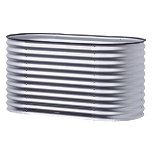 Hochbeet 'Welle' silberfarben 160 x 82 x 80 cm