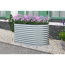 Hochbeet 'Welle' silberfarben 160 x 82 x 80 cm