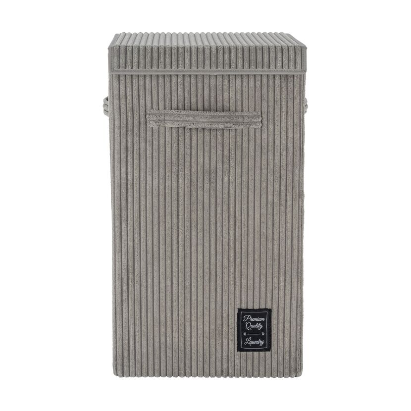 Wäschesammler 'Cora' grau 33 x 58 x 33 cm 63 l