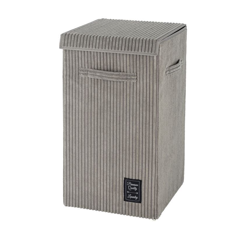 Wäschesammler 'Cora' grau 33 x 58 x 33 cm 63 l