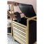 Wäschetruhe 'Ecori' Bambus, Polyester schwarz 40 x 60 x 35 cm