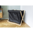 Wäschesammler 'Ecori' Bambus schwarz, braun 69 x 56,5 x 33 cm
