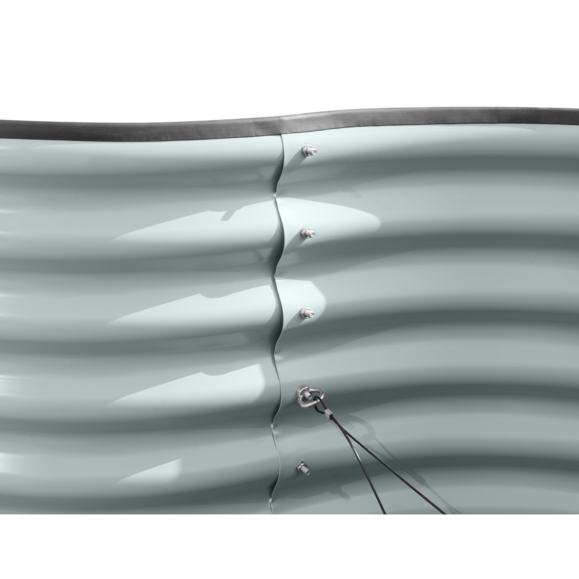 Hochbeet 'Welle' anthrazit 240 x 82 x 160 cm