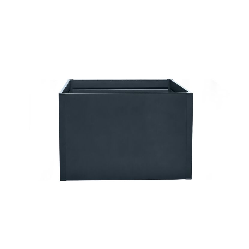 Hochbeet 'Twin-Wall' anthrazit 90 x 76 x 90 cm