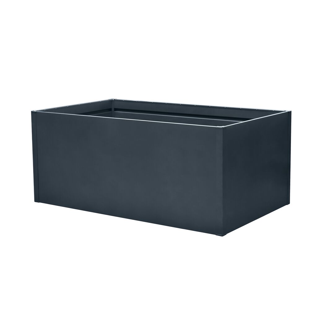 Hochbeet 'Twin-Wall' anthrazit 180 x 76 x 90 cm