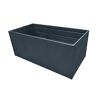 Hochbeet 'Twin-Wall' anthrazit 180 x 76 x 90 cm
