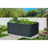 Hochbeet 'Twin-Wall' anthrazit 180 x 76 x 90 cm