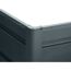 Eck-Hochbeet 'Twin-Wall' anthrazit 180 x 76 x 180 cm
