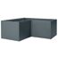 Eck-Hochbeet 'Twin-Wall' anthrazit 180 x 76 x 180 cm