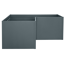 Eck-Hochbeet 'Twin-Wall' anthrazit 180 x 76 x 180 cm