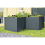 Eck-Hochbeet 'Twin-Wall' anthrazit 180 x 76 x 180 cm
