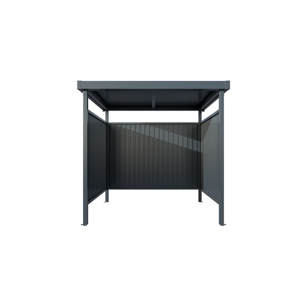 Multifunktionsunterstand 'Smoke' anthrazit 214 x 214 x 204 cm