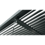Pergola mit Flachdach anthrazit 400 x 250 x 300 cm
