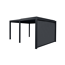 Vorhang für Pergola mit Flachdach anthrazit 281 x 237 x 6,5 cm