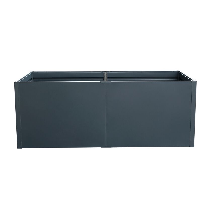 Hochbeet 'Twin-Wall' anthrazit 200 x 76 x 100 cm