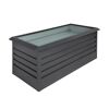 Hochbeet anthrazit 162 x 70 x 82 cm
