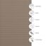 Plissee 'Concept' taupe 40 x 130 cm