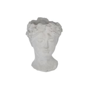 Pflanztopf-Büste grau 21,5 cm