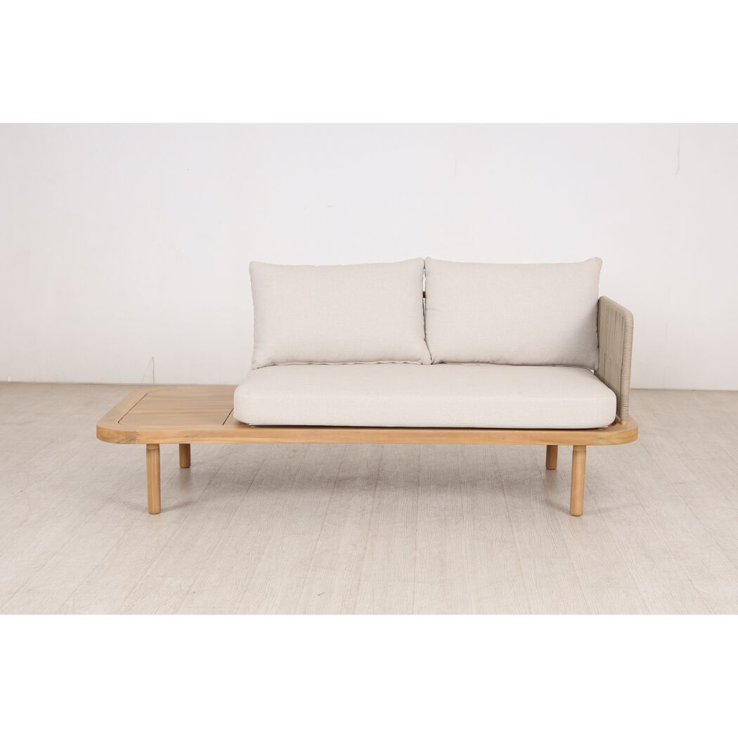 Gartenbank 'Eloise' 2-Sitzer Stahl braun 180 x 80 x 68 cm