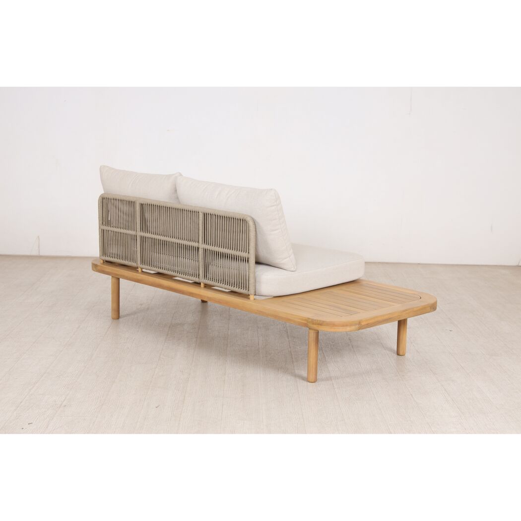 Gartenbank 'Eloise' 2-Sitzer Stahl braun 180 x 80 x 68 cm
