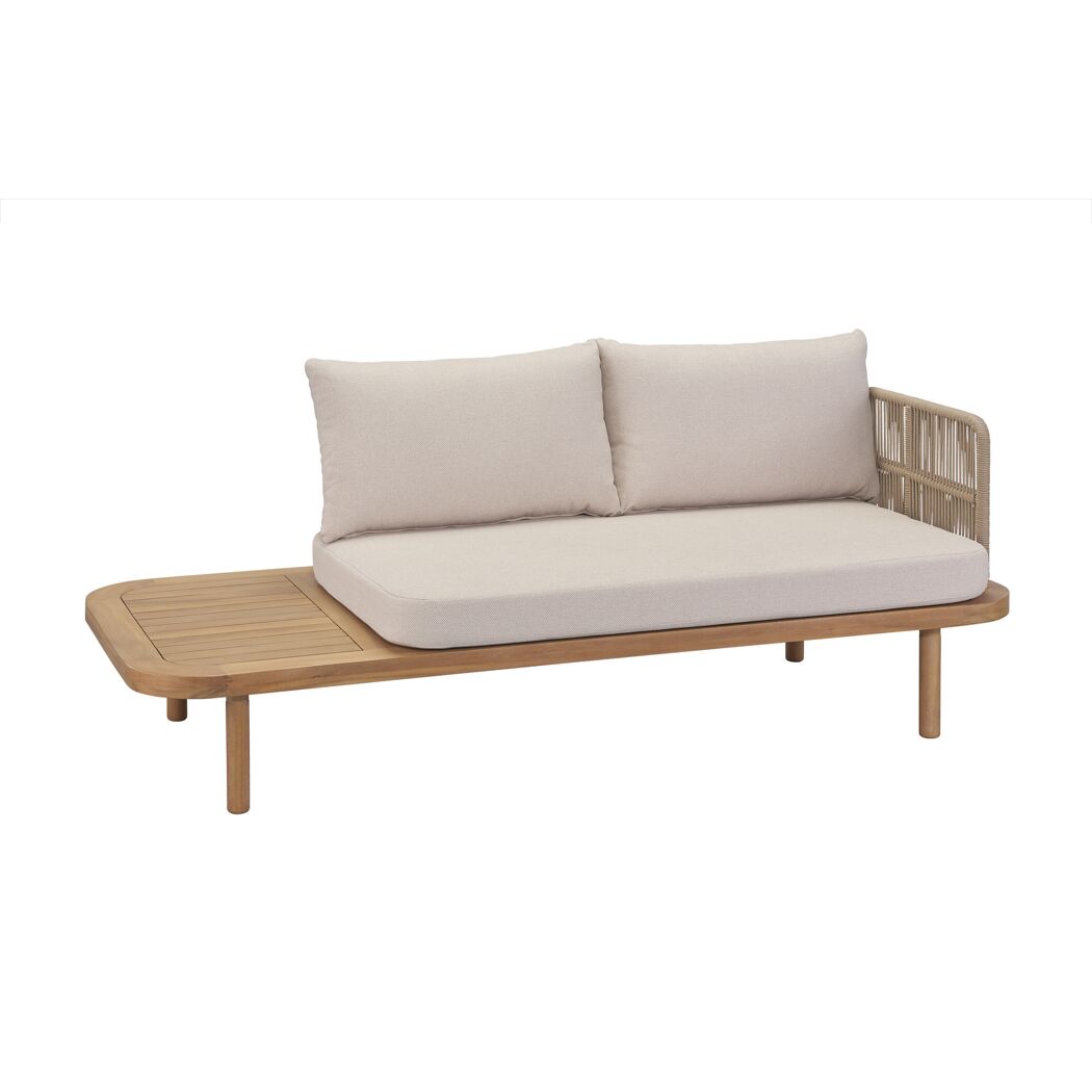 Gartenbank 'Eloise' 2-Sitzer Stahl braun 180 x 80 x 68 cm