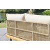 Gartenbank 'Eloise' 2-Sitzer Stahl braun 180 x 80 x 68 cm