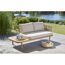 Gartenbank 'Eloise' 2-Sitzer Stahl braun 180 x 80 x 68 cm