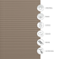 Plissee 'Concept' taupe 75 x 130 cm