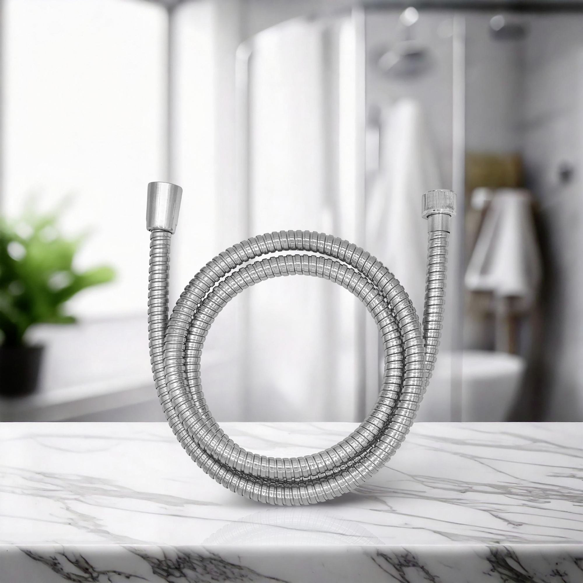 Duschschlauch 'Classic' 1/2" Edelstahl chromfarben 200 cm