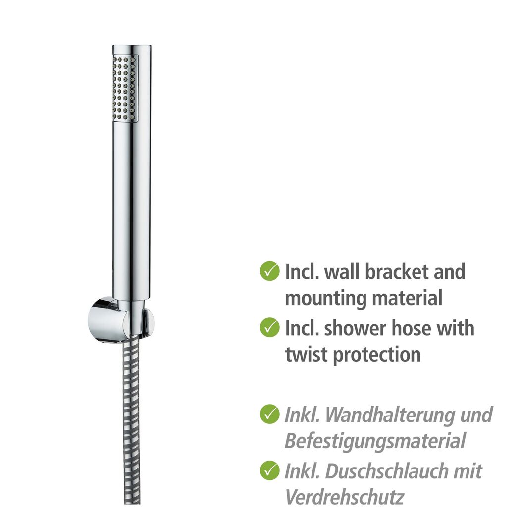 Handbrausen-Set 'Basic Line' chromfarben 3-teilig