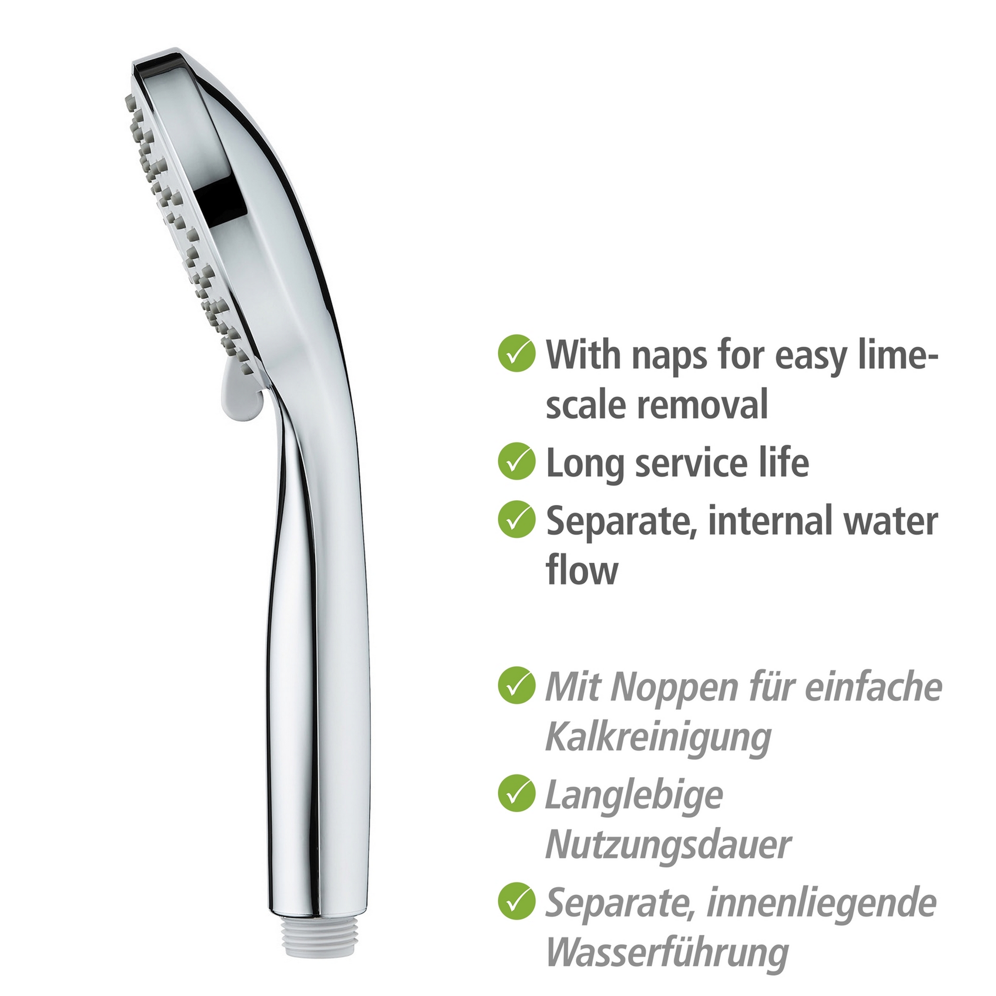 Handbrausen-Set 'Basic Line' chromfarben 2-teilig