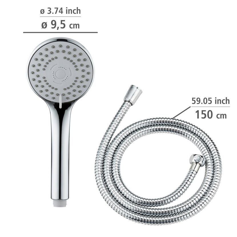 Handbrausen-Set 'Basic Line' chromfarben 2-teilig