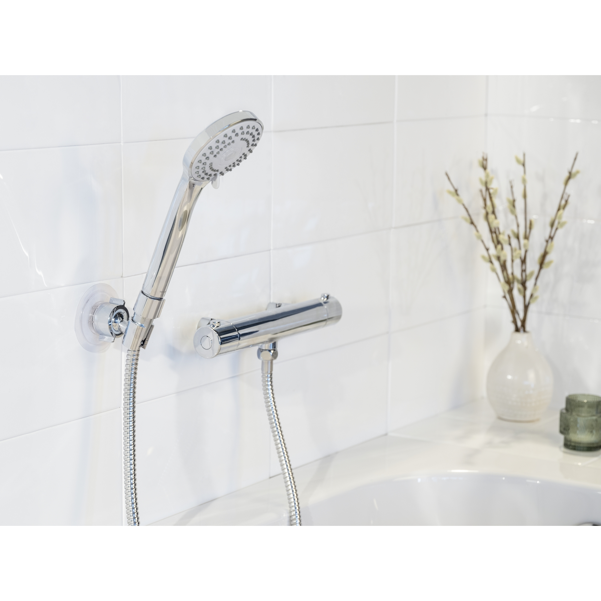 Handbrausen-Set 'Basic Line' chromfarben 2-teilig