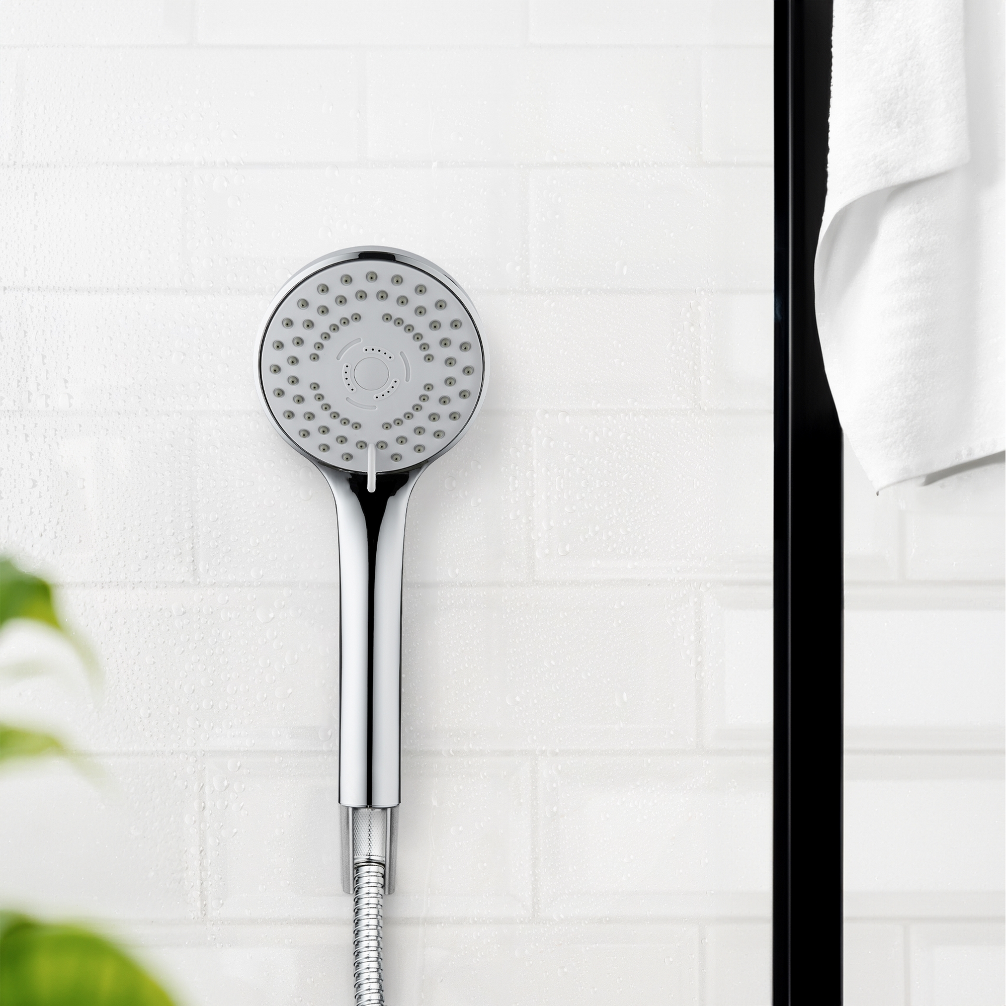 Handbrausen-Set 'Basic Line' chromfarben 2-teilig