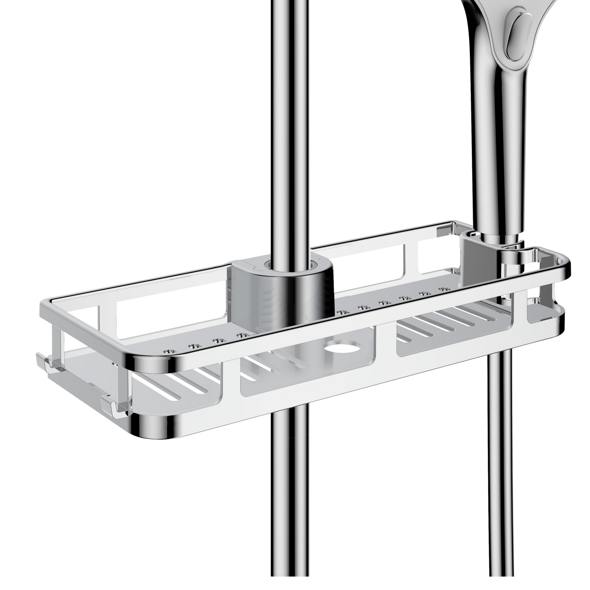 Duschablage 'Libertà' ABS-Kunststoff chromfarben 28,5 x 4 x 11,5 cm