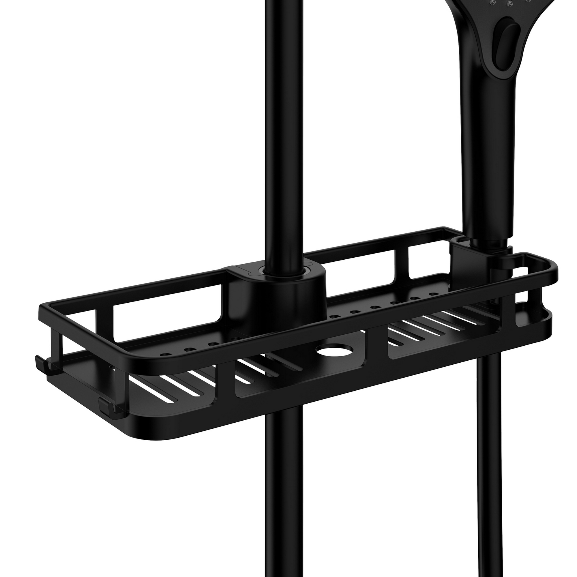 Duschablage 'Libertà' ABS-Kunststoff schwarz 28,5 x 4 x 11,5 cm