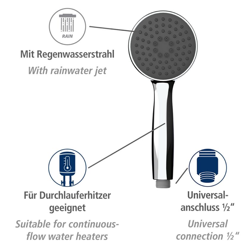 Handbrause 'Basic Line' chromfarben