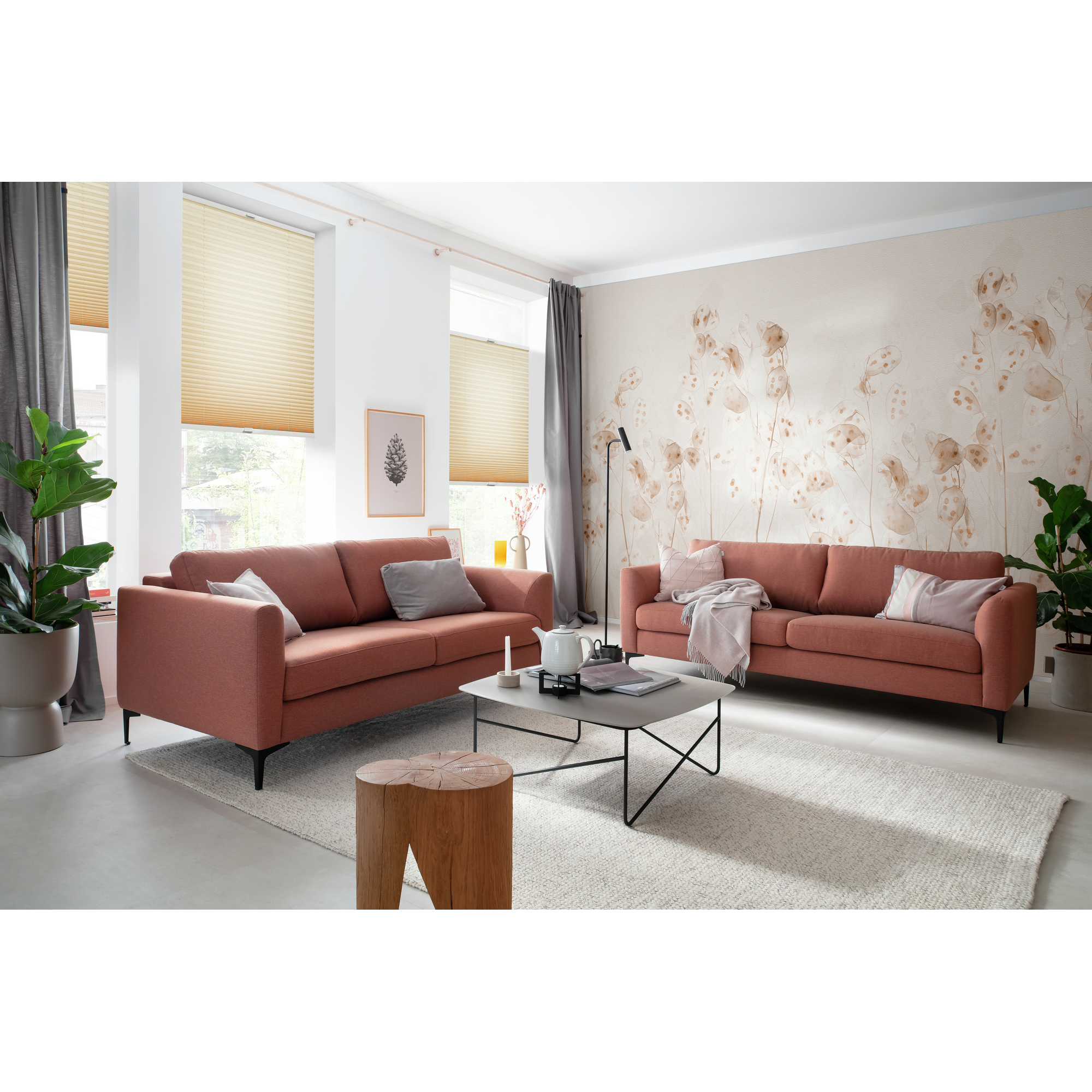Plissee 'Milla SW' beige 120 x 130 cm