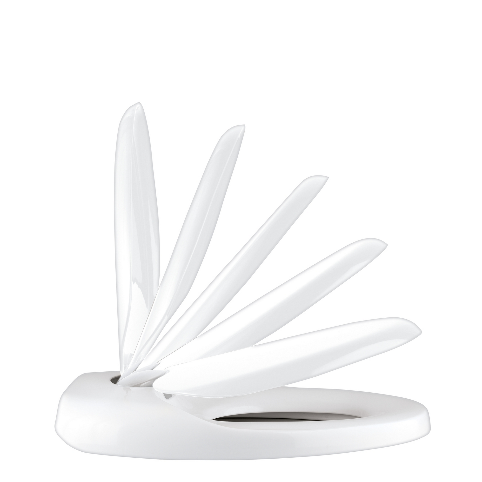 WC-Sitz 'Family' mit Absenkautomatik weiß Thermoplast