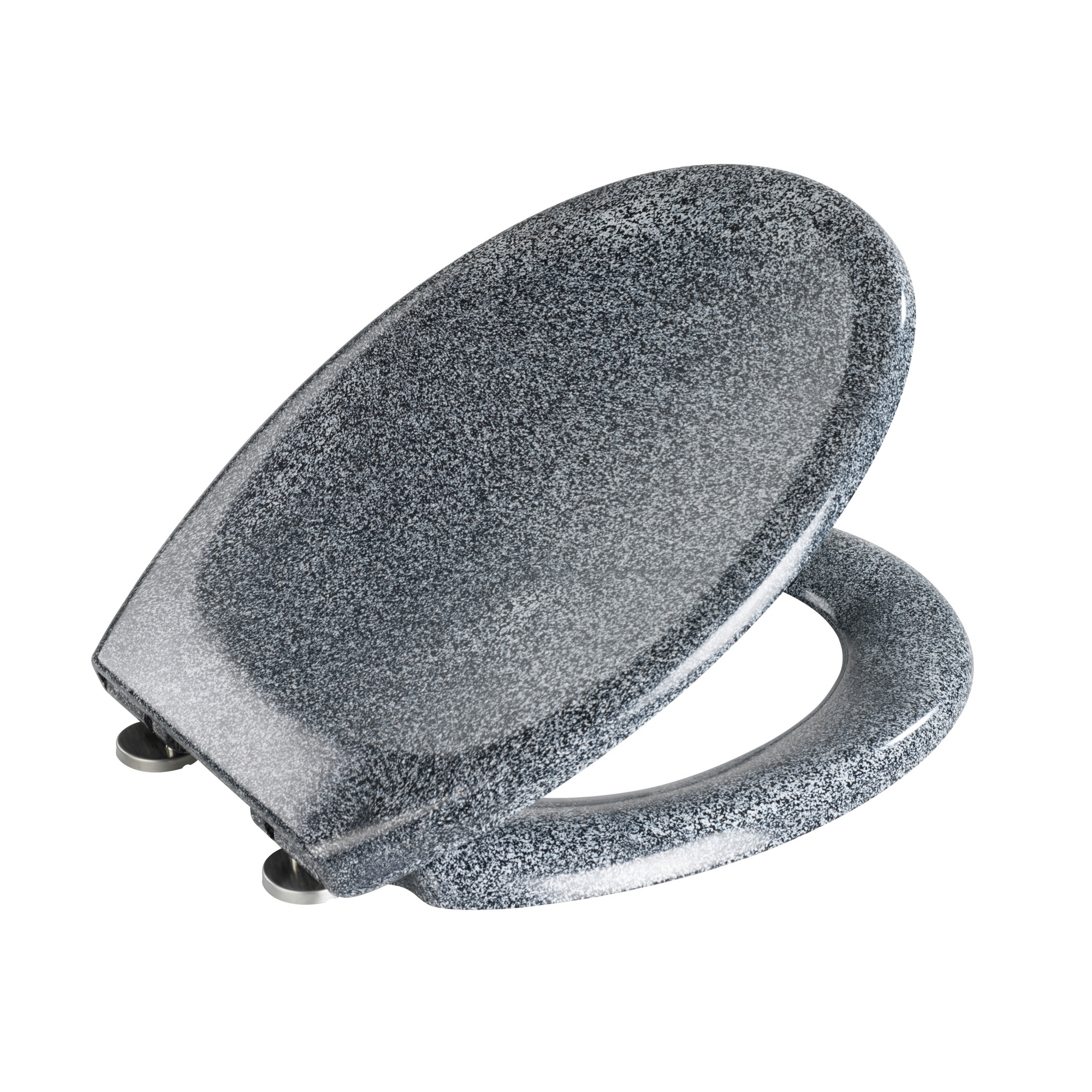 WC-Sitz 'Ottana' mit Absenkautomatik granifarben Duroplast