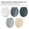 WC-Sitz 'Ottana' mit Absenkautomatik granifarben Duroplast