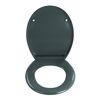 WC-Sitz 'Ottana' mit Absenkautomatik dunkelgrau Duroplast