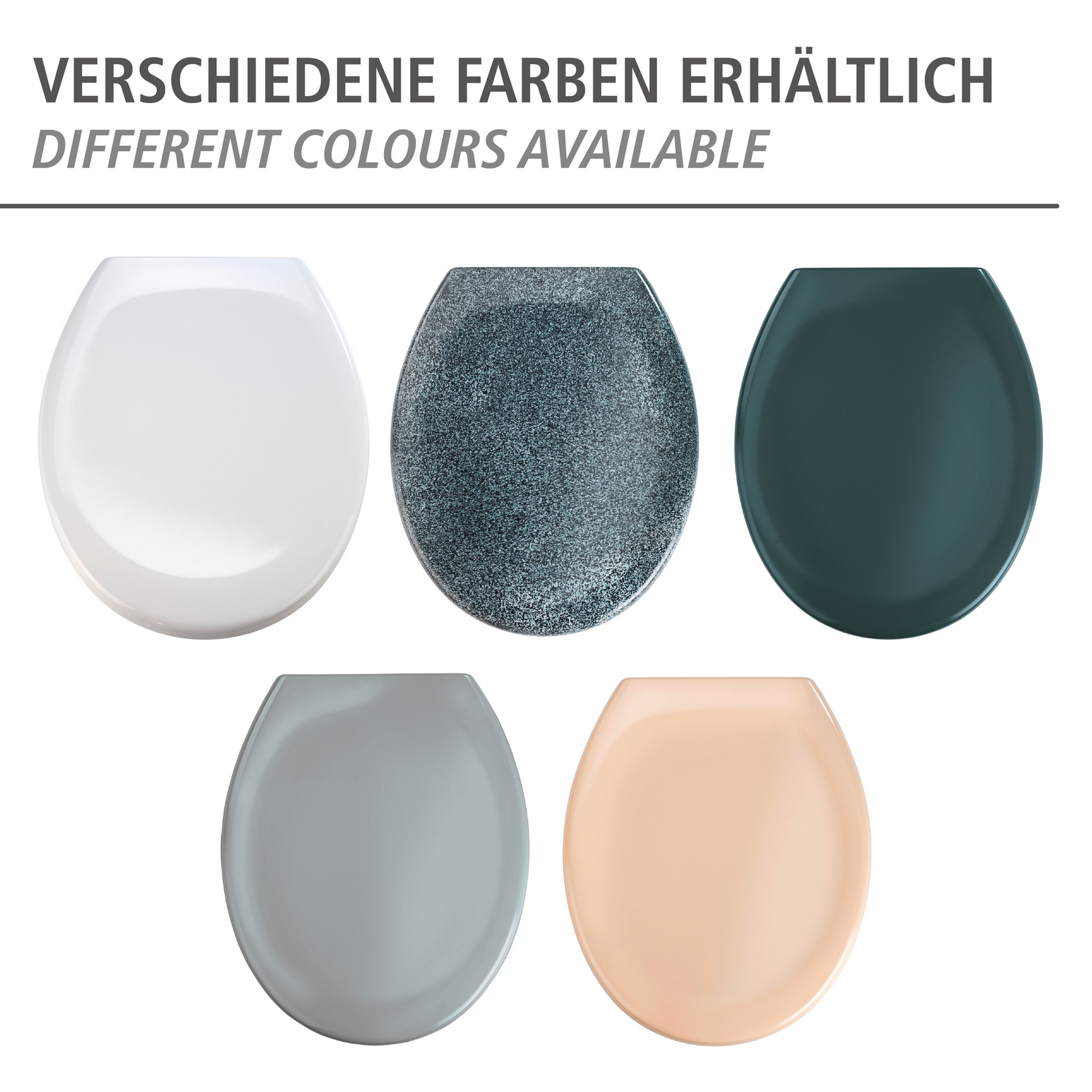 WC-Sitz 'Ottana' mit Absenkautomatik dunkelgrau Duroplast