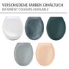 WC-Sitz 'Ottana' mit Absenkautomatik hellgrau Duroplast