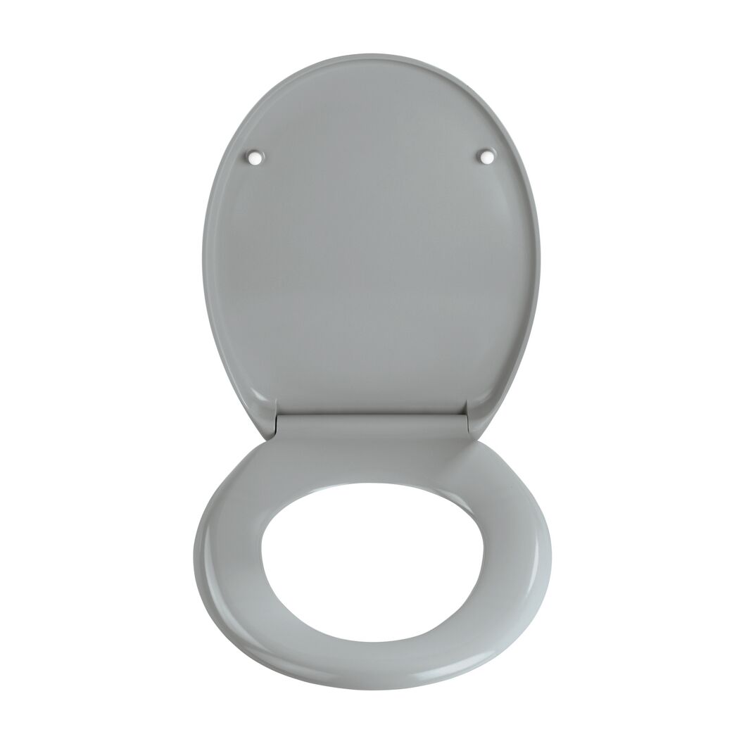 WC-Sitz 'Ottana' mit Absenkautomatik hellgrau Duroplast