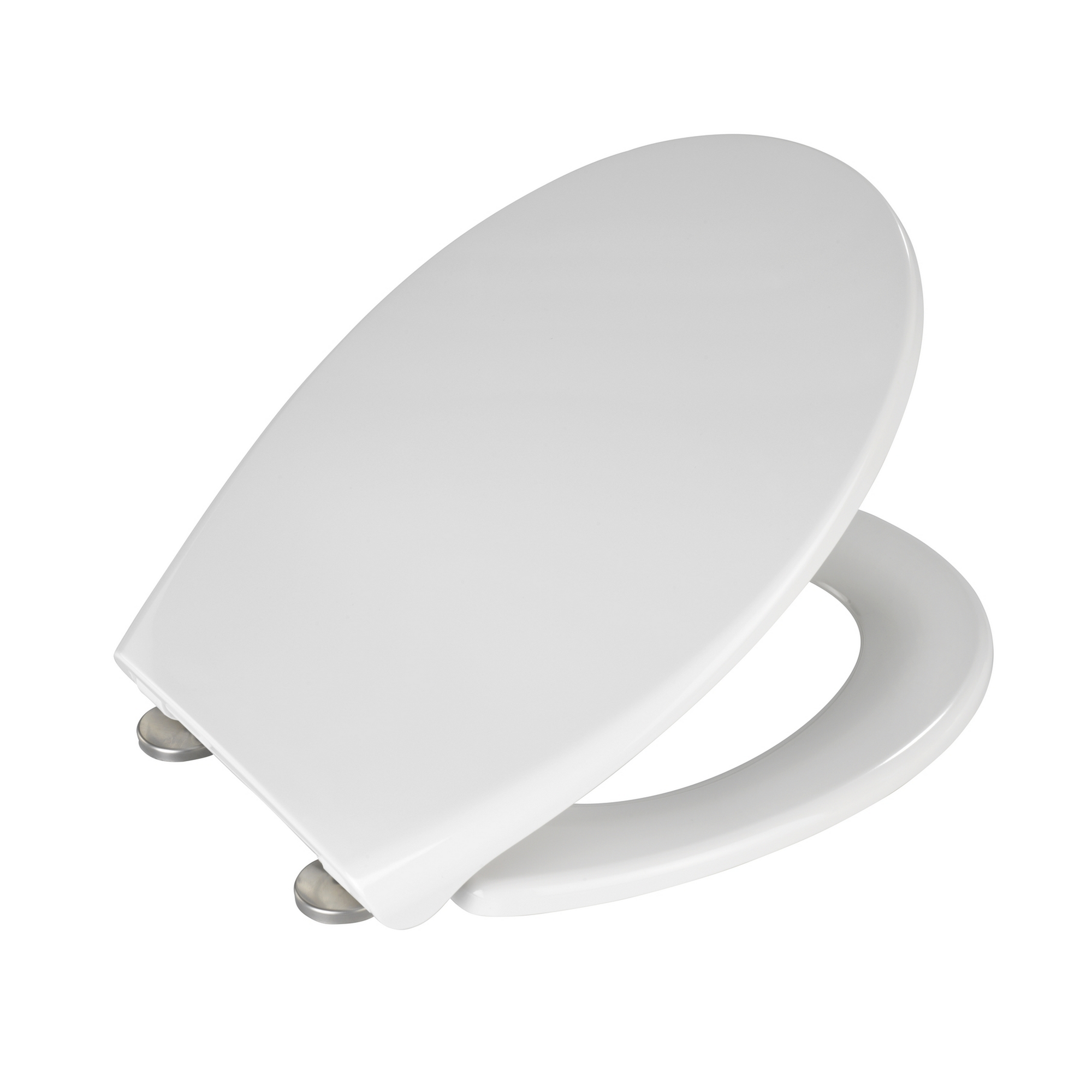 WC-Sitz 'Samos' mit Absenkautomatik weiß Duroplast