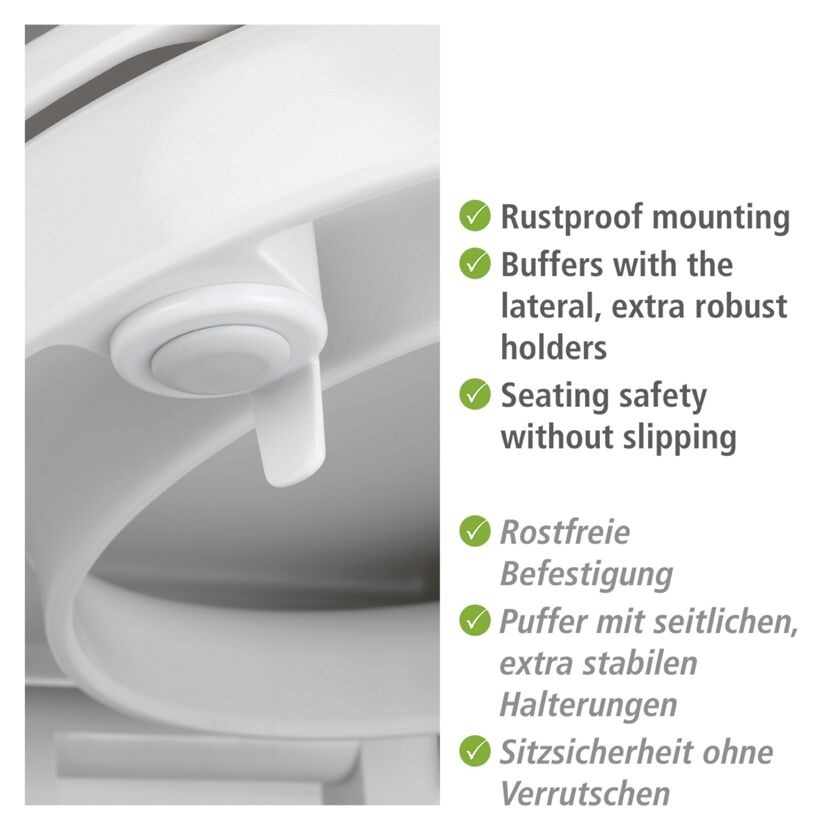 WC-Sitz 'Secura' mit Absenkautomatik weiß Duroplast