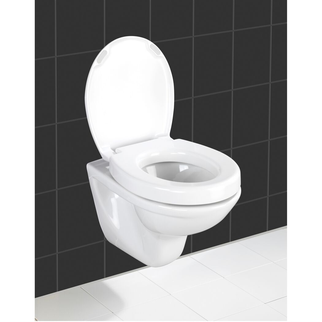 WC-Sitz 'Secura' mit Absenkautomatik weiß Duroplast